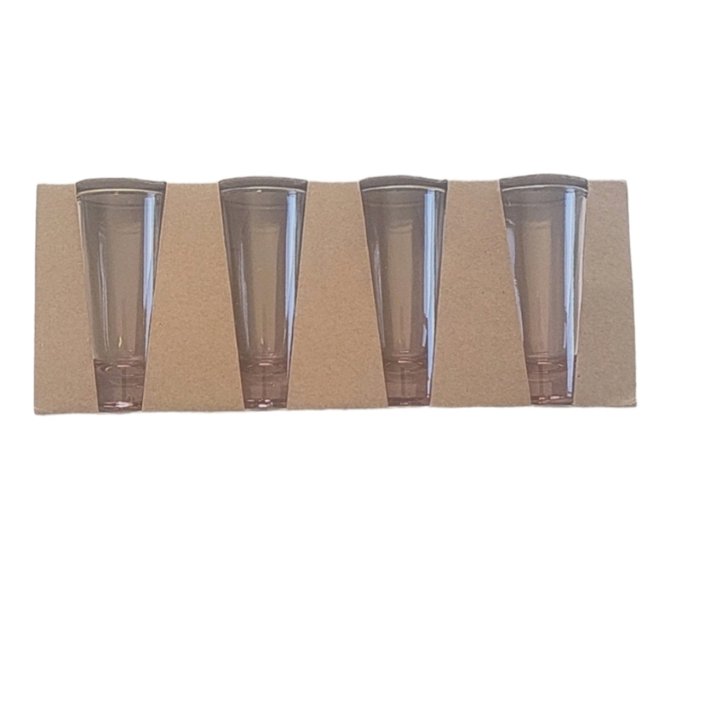 Shot Glasses/Dessert 4 Count Rose Gold set